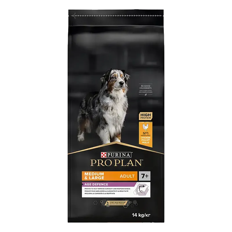 Adult 7+ Medium & Large Age Defence Hundfoder 14kg-CW453187 - Premium