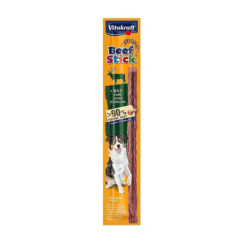 Toppkvalitet - Vitakraft Beef-Stick Venison 12g