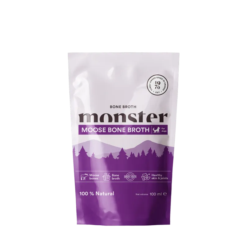 Monster Dog Bone Broth Moose 100ml | Populär
