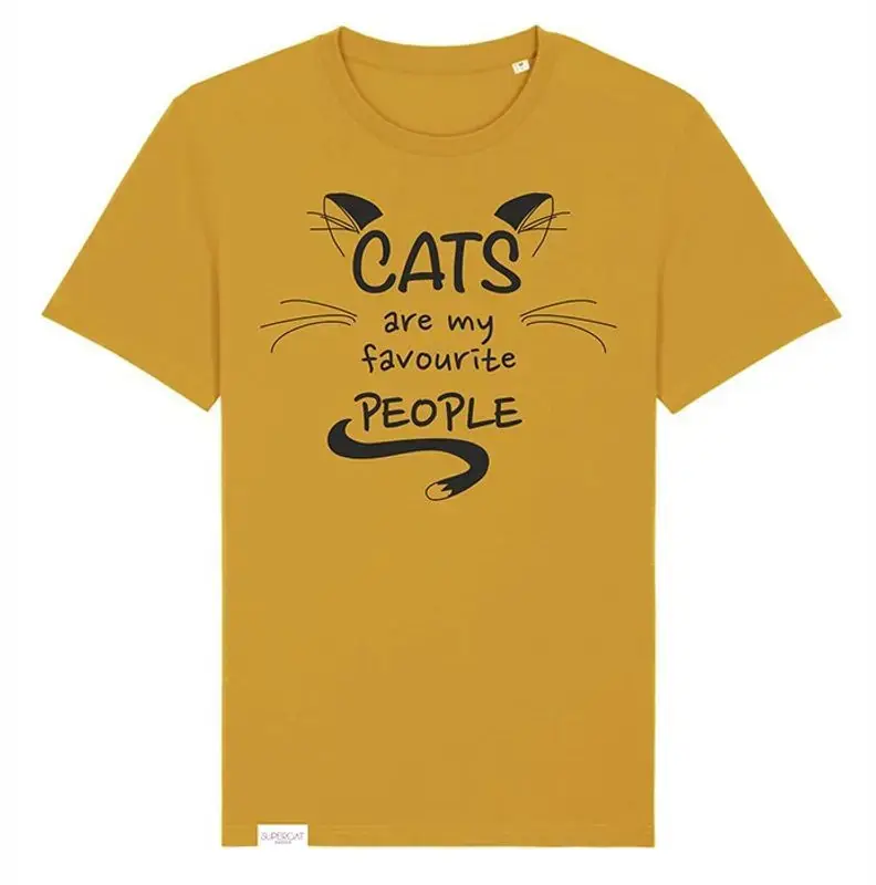 Supercat tshirt unisex Favourite Gul Medium | Topprodukt