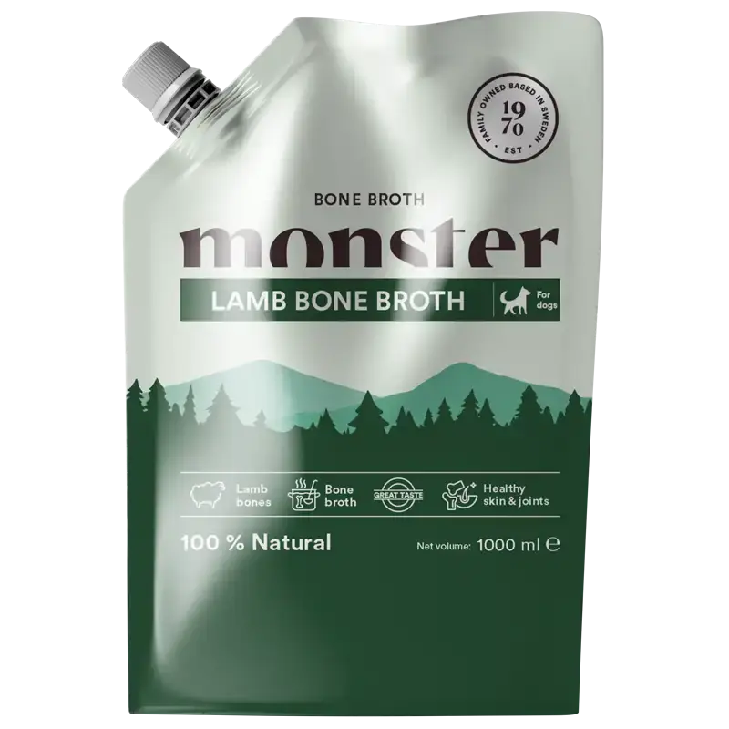Superpris - Monster Dog Bone Broth Lamb 1000 ml