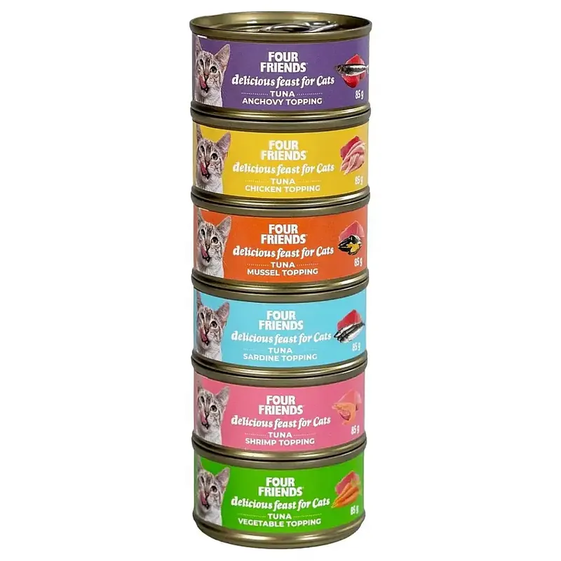 FourFriends Cat Mix Våtfoder 6-pack - Rekommenderas