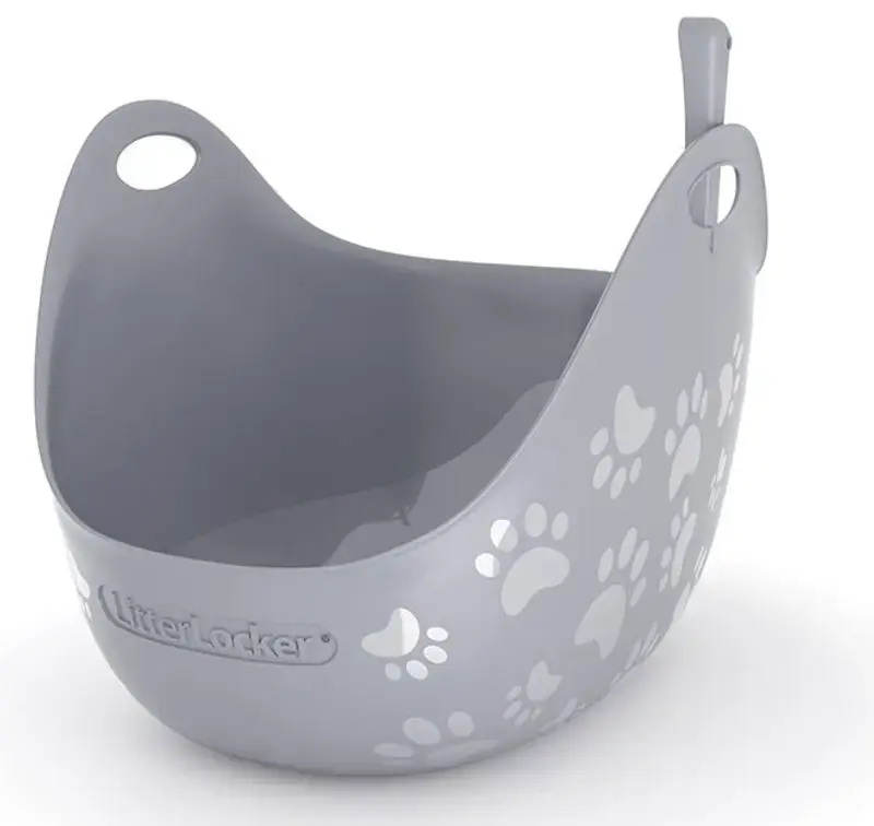 Enkel retur - Litterbox grå med spade