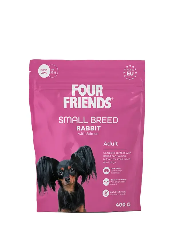 Ta chansen | Four Friends Small Breed Rabbit 400g