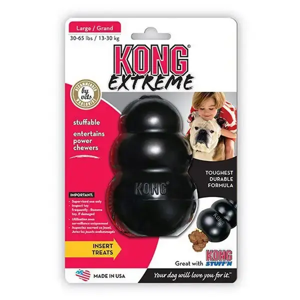 Kong Extreme svart Large | Lågt pris