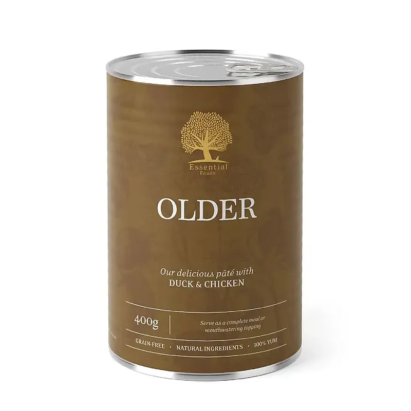 Nytt hos oss - Essential Foods Older Paté Våtfoder till Hund 400 g