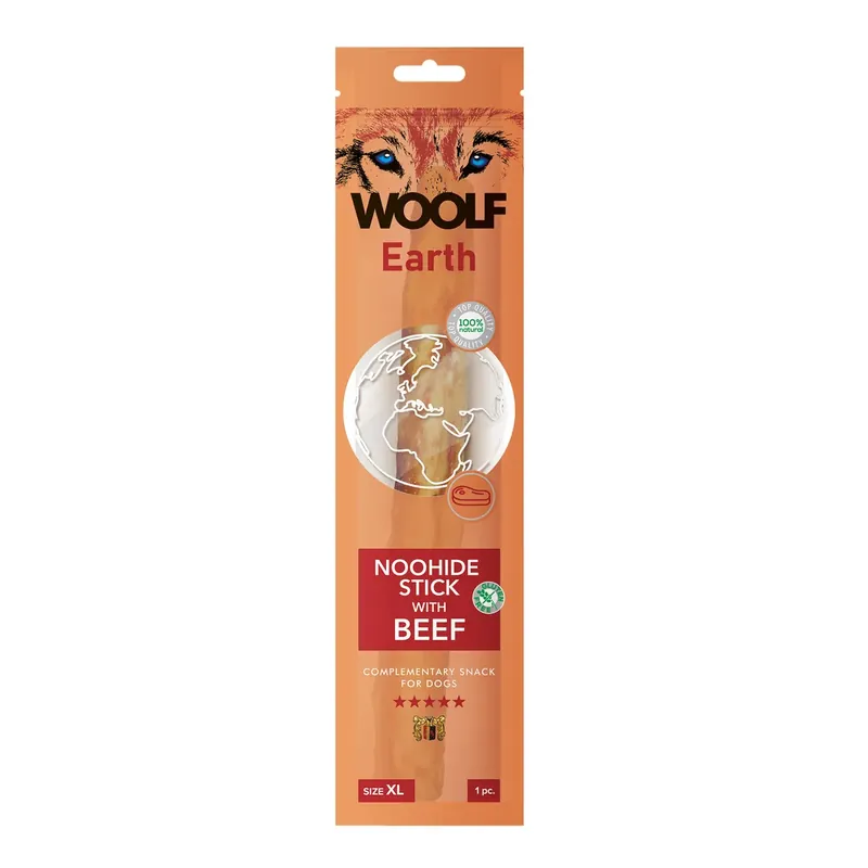 Nästan slut - Woolf Noohide X-Large Stick With Beef 1pcs