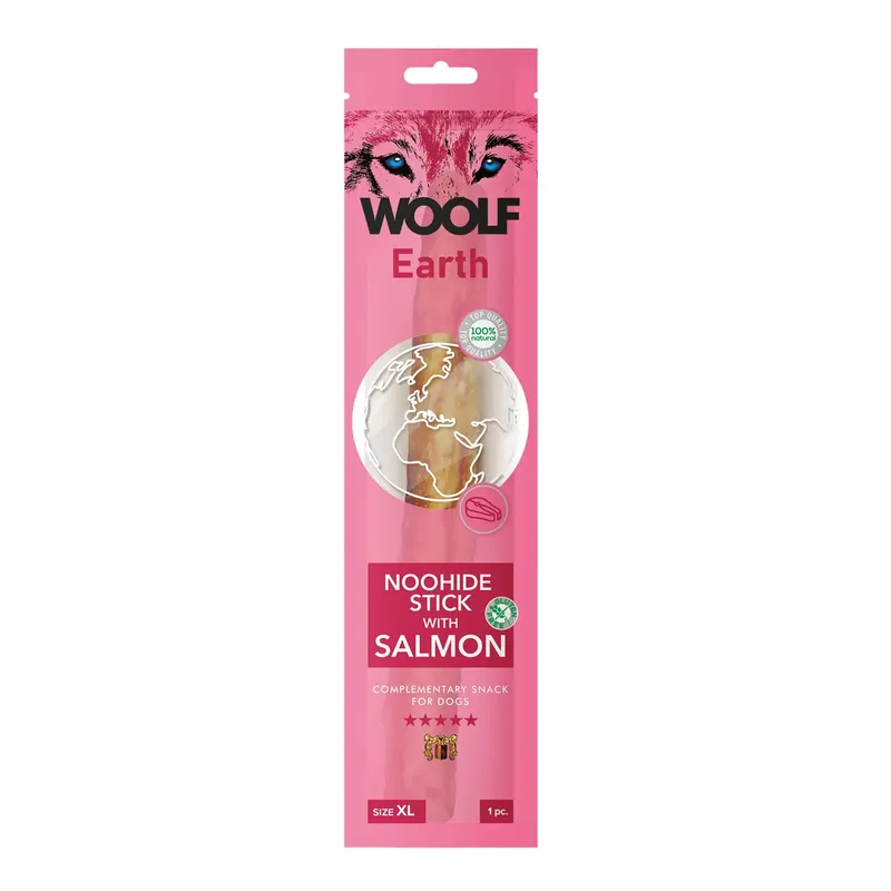Fyndpris | Woolf Noohide X-Large Stick With Salmon 1pcs