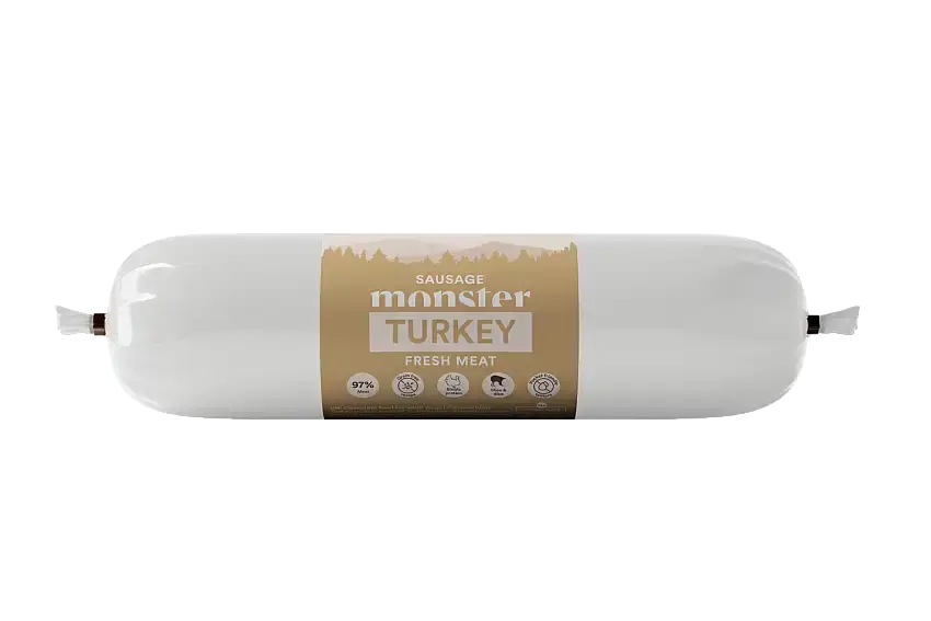 Monster Hund Sausage Turkey 200 g - Efterfrågad