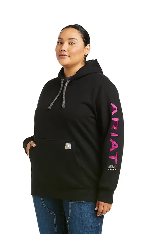 Prissänkt | Rebar Dam hoodie med tryck
