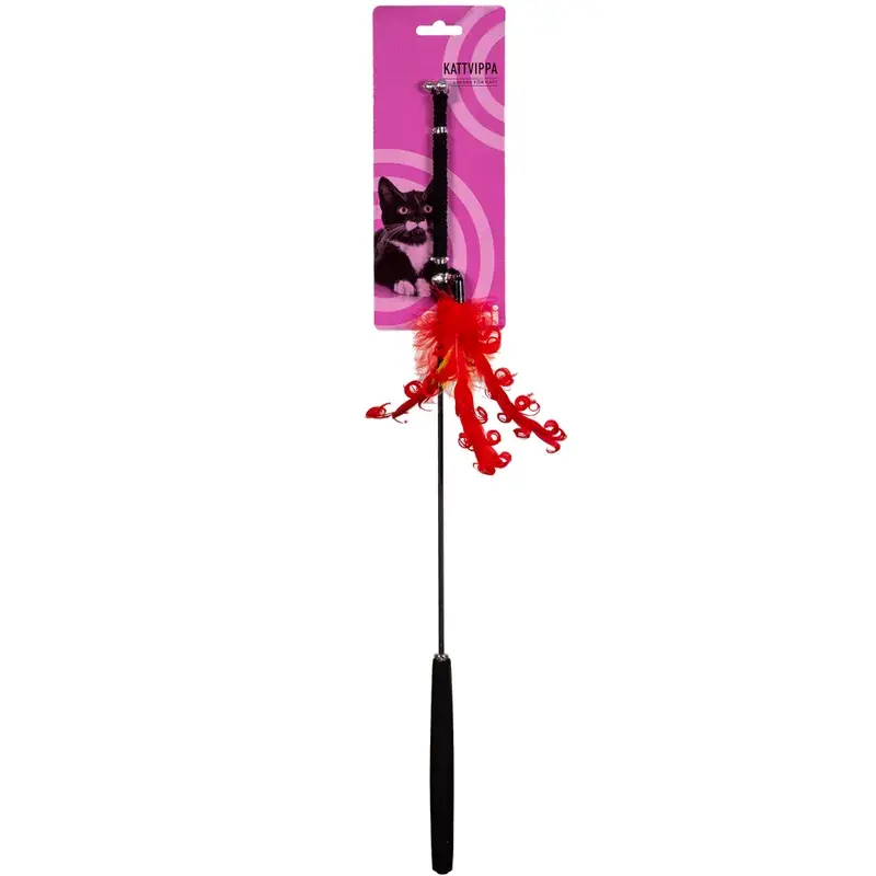 Köp online | Ozami Kattvippa Blomma Röd 52cm