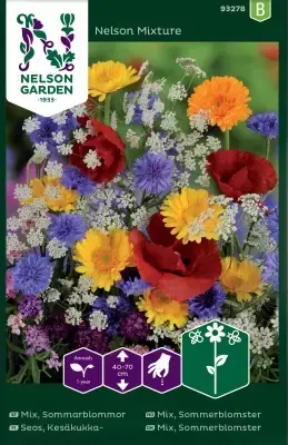 Mix,Sommarblommor, bl.färger | Få kvar i lager