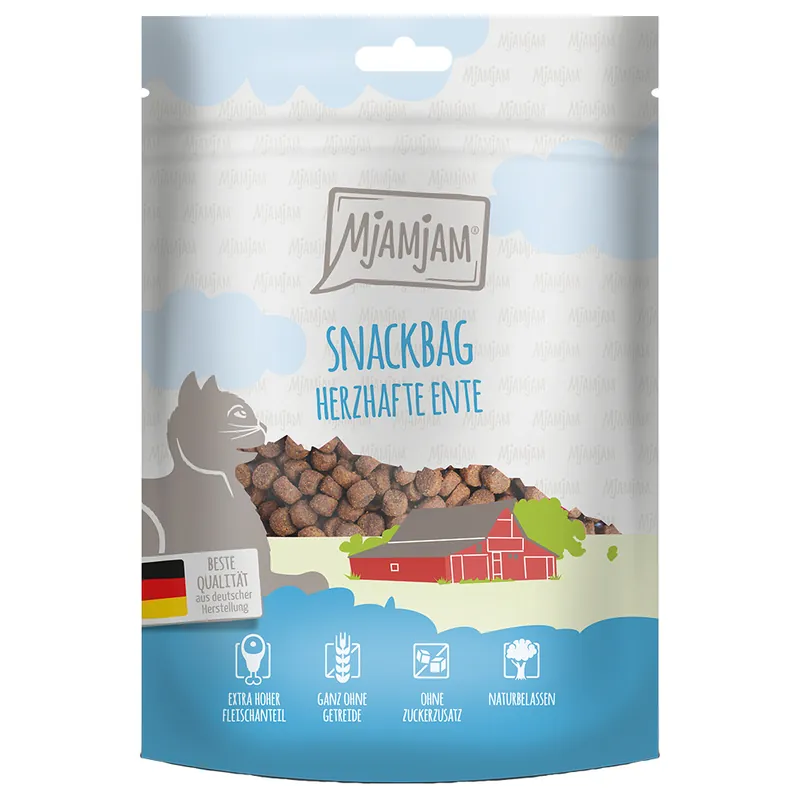 MjAMjAM Snackbag Savoury Duck – 125 g - Premium
