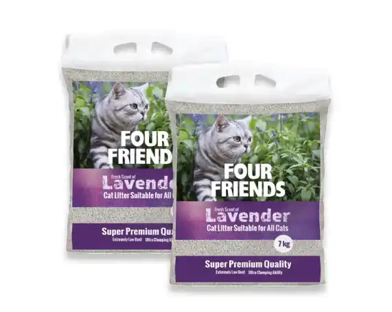 Premiumkvalitet - 2 st Lavender kattsand – 2 x 7 kg