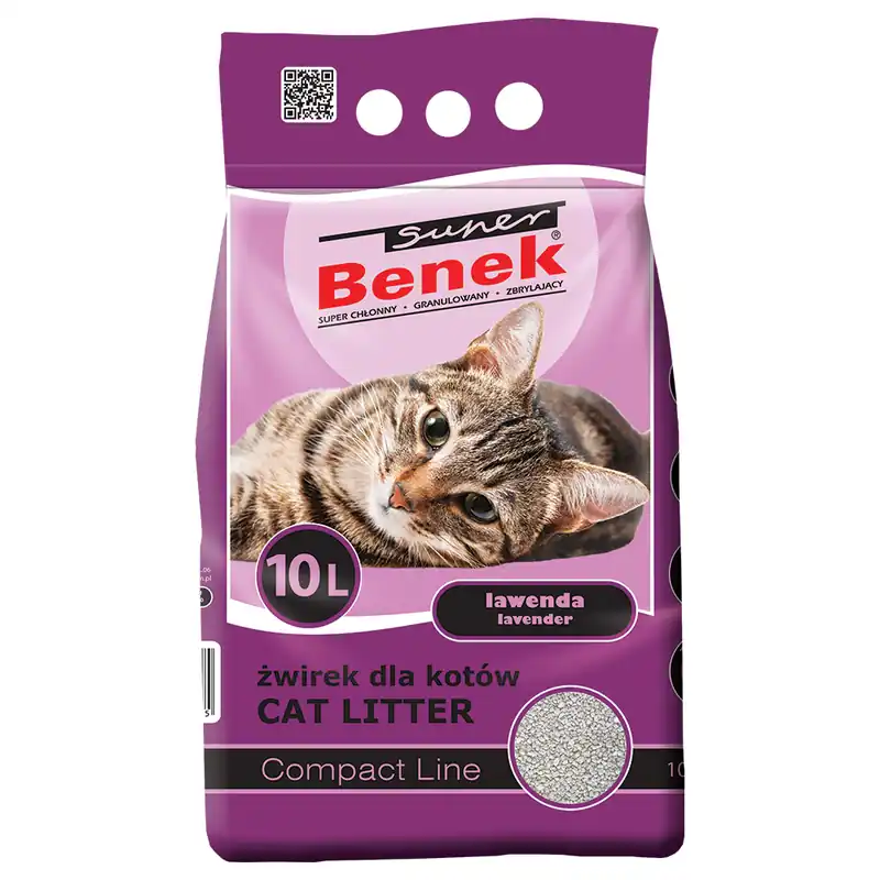 Spara mer - Super Benek Compact Lavendel – 10 l (ca 8 kg)