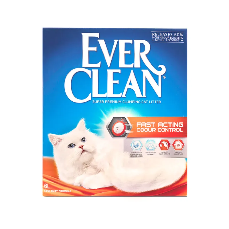 Finns att beställa - Fast Acting kattsand – 6 L