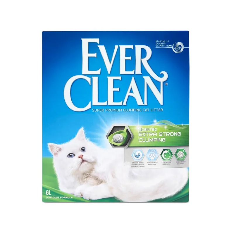 Extra Strong Scented kattsand – 6 L | Utförsäljning