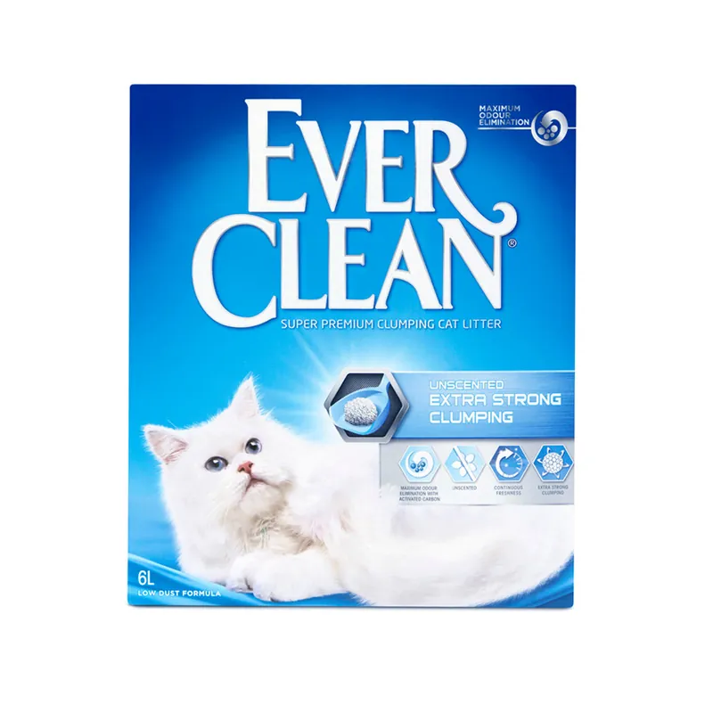 Hög kvalitet - Extra Strong Unscented kattsand – 6 L