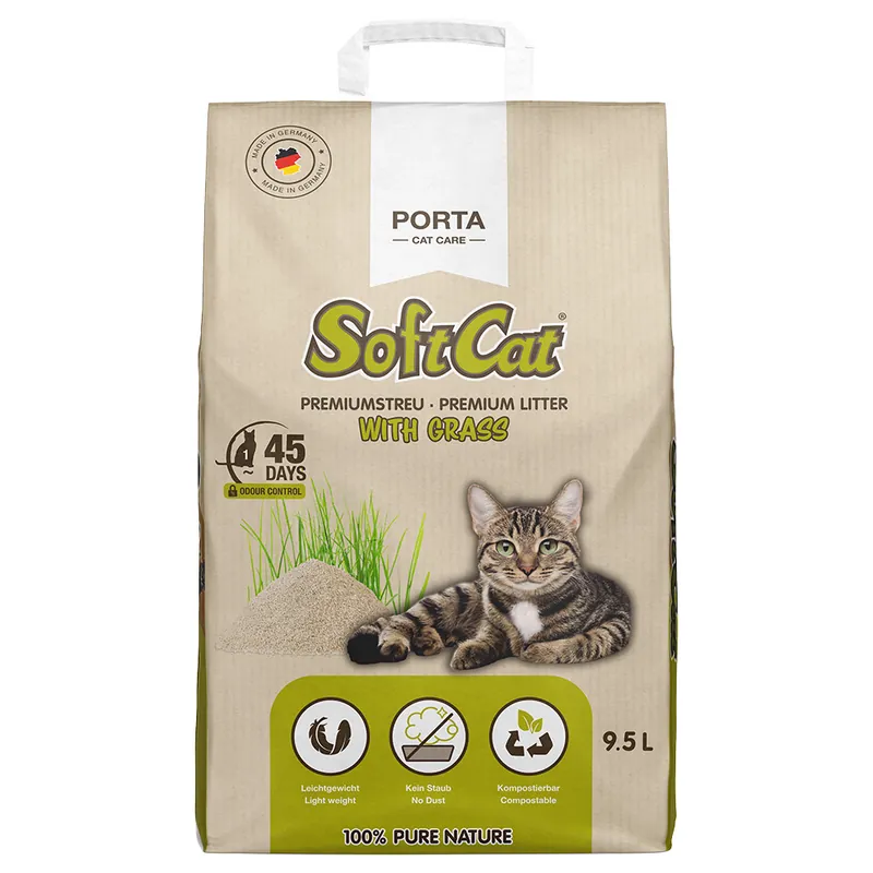 Porta SoftCat Grass – 9,5 l - Få kvar i lager