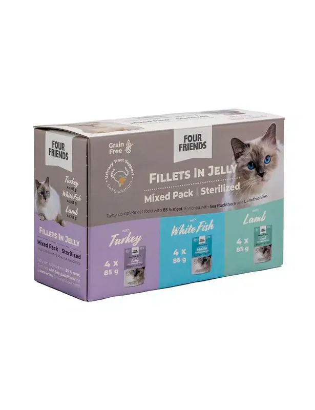 Prisnedsättning - Sterilized in Jelly Mix 12-pack Kattfoder – 12 st x 85 g