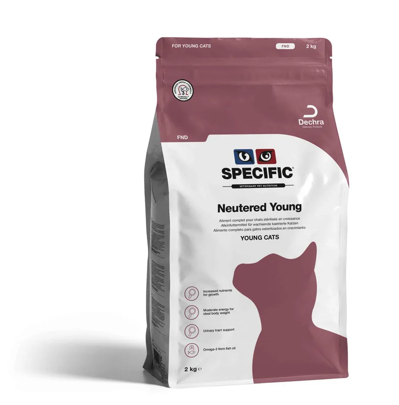 Kundernas favorit - Neutered Young FND Kattfoder – 2 kg