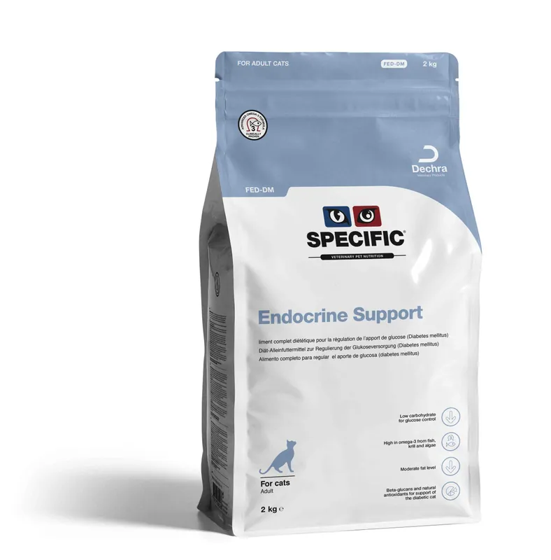 Endocrine Support FED-DM Kattfoder – 2 kg | Mycket populär