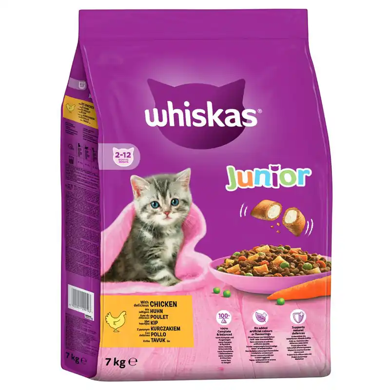 Whiskas Junior Kyckling – 7 kg | Nyhet i sortimentet