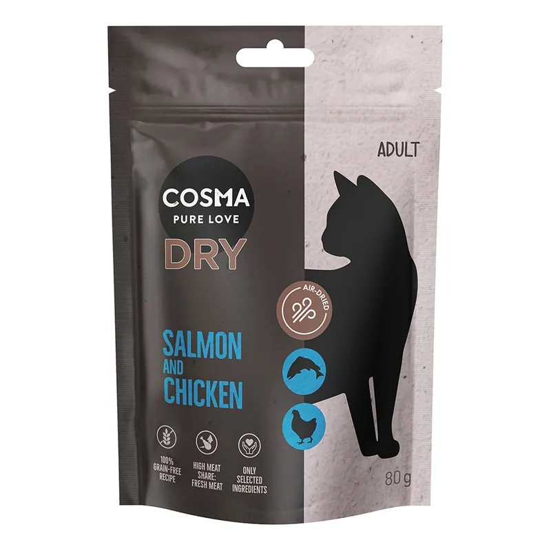 I lager | Provpack Cosma torrfoder lax & kyckling provpack – 80 g