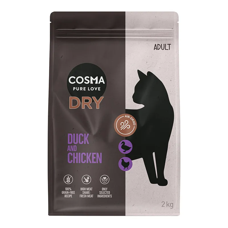 Fabrikspris | Cosma torrfoder anka & kyckling – 2 kg