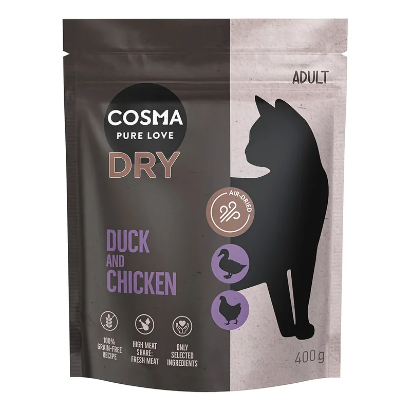 Spara mer - Cosma torrfoder anka & kyckling – 400 g