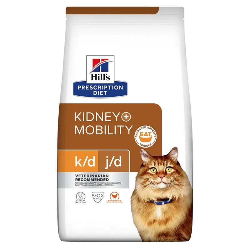 Hill’s Prescription Diet k/d + Mobility Chicken kattfoder – 3 kg | Nytt i webbutiken