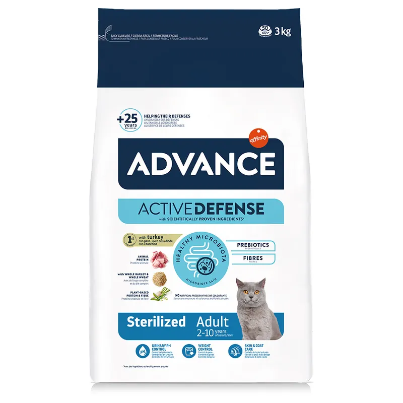 Advance Cat Sterilized kalkon – 3 kg | Extra rabatt