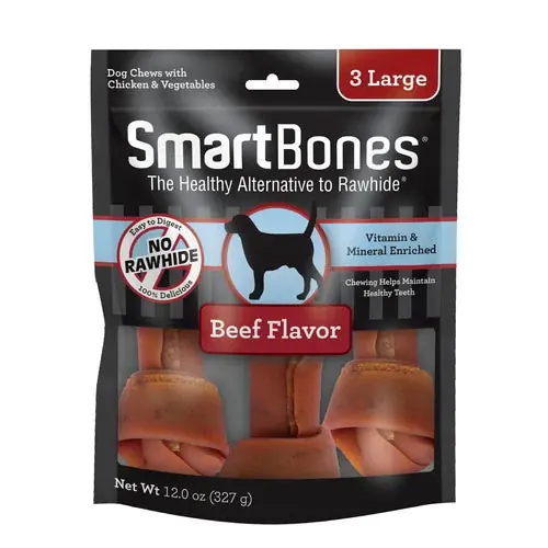 Kampanjpris - SmartBones Large Beef Chew Bones Dog Treats