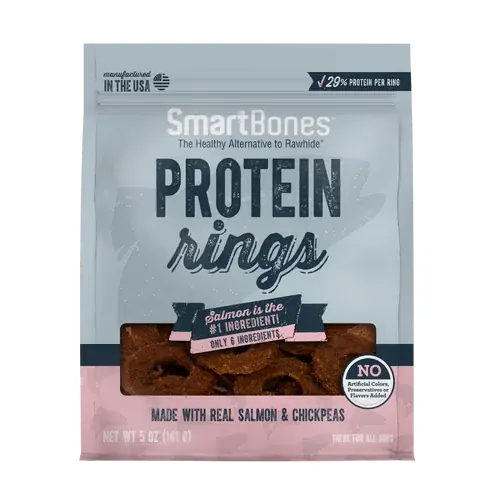 Mycket populär | SmartBones Protein Rings Salmon & Chickpea 5oz