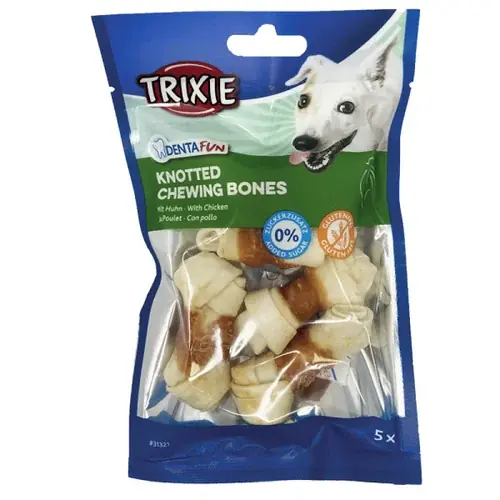Rea | Trixie Knotted Chewing Bones with Chicken 5cm, 5*70g
