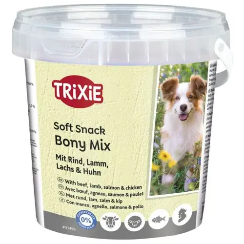 Mycket efterfrågad - Trixie Soft Snack Bony Mix 500gm