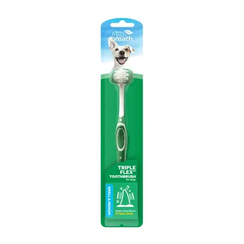 TropiClean Triple Flex Dog Toothbrush - Bra pris