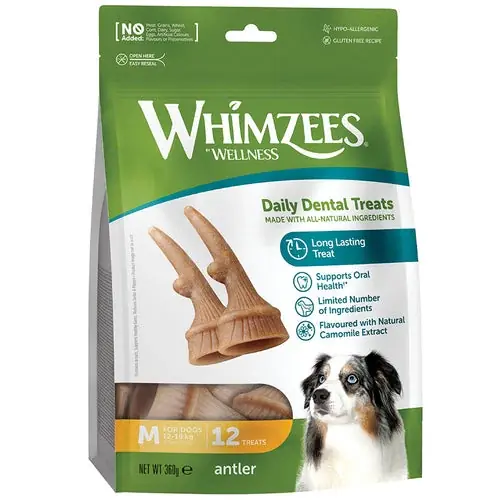 Kampanjpris - Whimzees Antler Medium 12’s