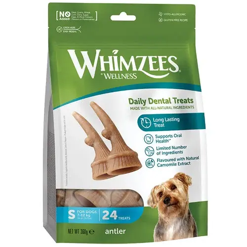 Whimzees Antler Small 24’s - Extra bra pris