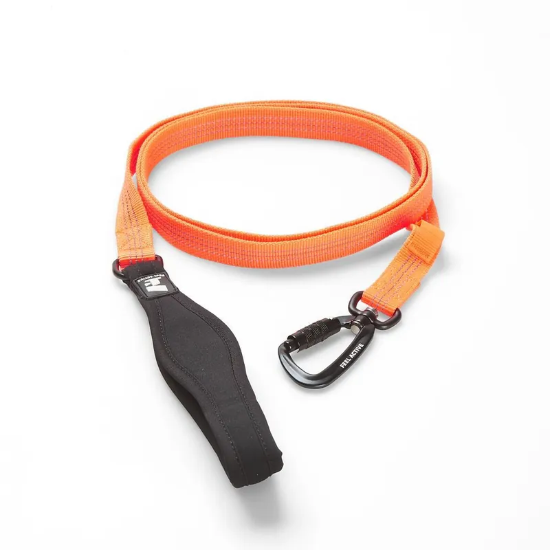 Feel Active Nylonkoppel med karbin och neoprenhandtag - Nyhet