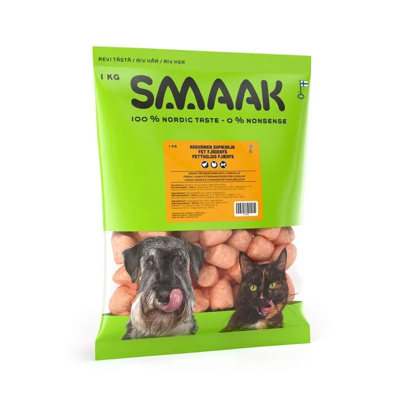 Bara denna vecka | SMAAK Raw Complementary Kyckling & Kalkon Fatty 1 kg