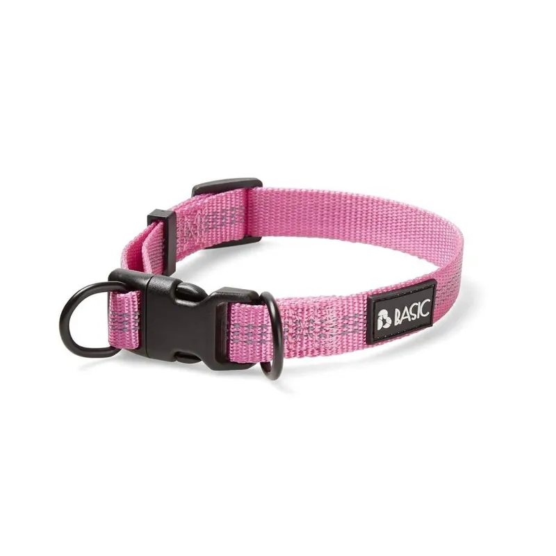 Finns tillgänglig | Basic First Valphalsband Rosa