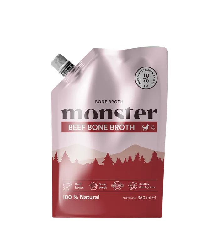 Monster Dog Bone Broth Beef 350 ml - Specialerbjudande