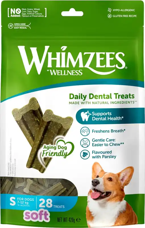 Extra rabatt - Tuggben Whimzees Soft Value S 28 st 420 g
