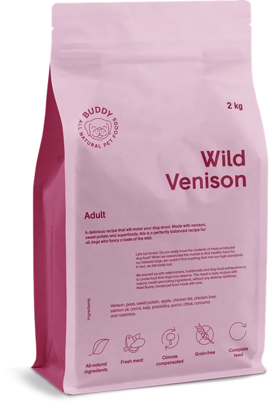 Buddy Wild Venison 2 kg | Kundernas favorit