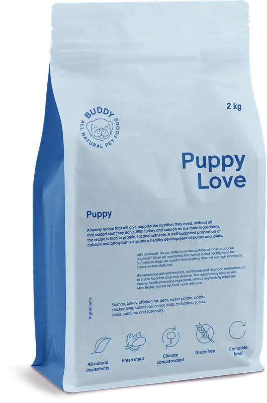 Kundfavorit | Buddy Puppy Love 2 kg