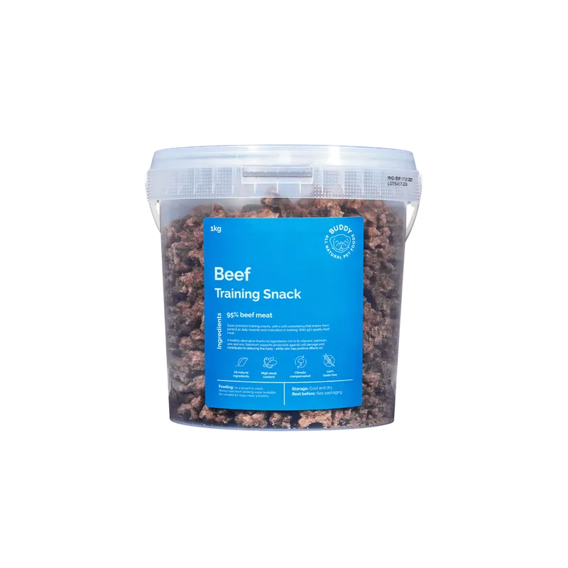 Buddy Training Snacks Beef 1 kg | Nyhet