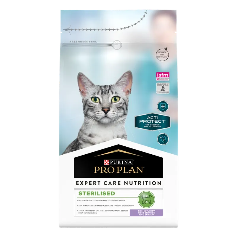 Favorit - Purina Pro Plan Cat ECN ActiProtect Sterilised Turkey 3 kg
