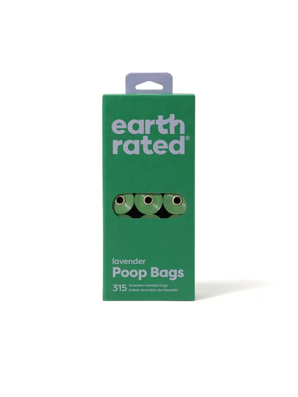 Bajspåsar Earth Rated Lavendel 21-pack | Premiumkvalitet