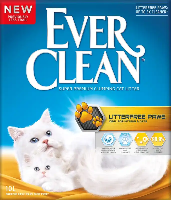 Efterfrågad - Kattsand EverClean Litterfree Paws 10 l